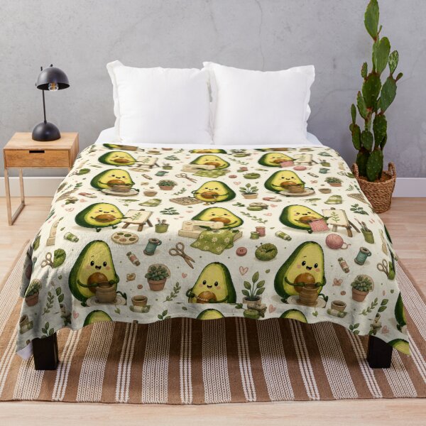 Item preview, Cute Avocado love Pattern Seamless Pattern Fruit Print designed and sold by Aramdesing.