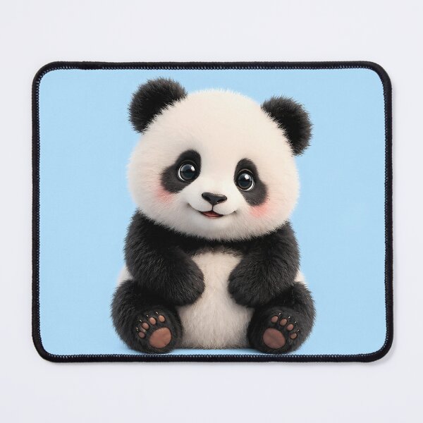 Item preview, Cute Baby Panda Wall Art | Kawaii Panda Illustration | Fluffy Animal Poster pack designed and sold by vibeartstudio99.