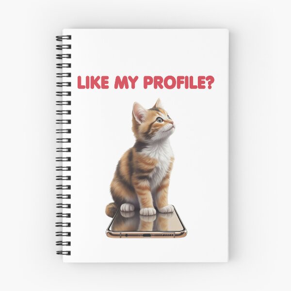 Item preview, Like My Profile Cute Cat Design designed and sold by Symphatee.