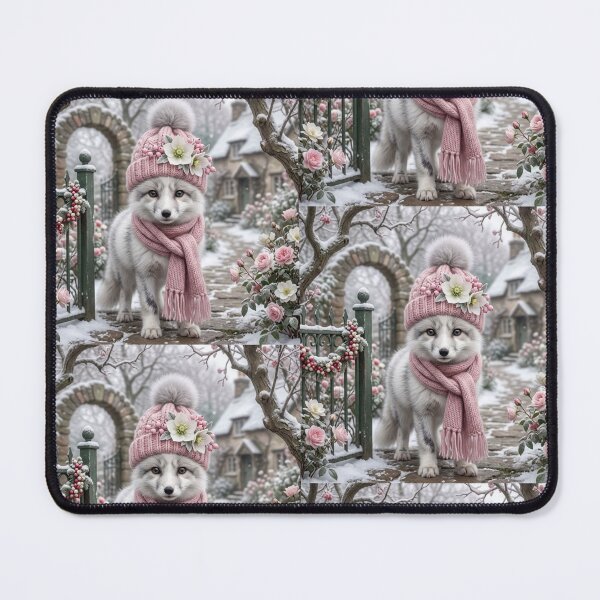 Item preview, The Cute Winter Fox. designed and sold by JoyNest = "The nest of joy".