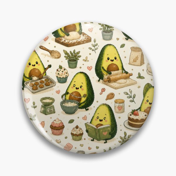 Item preview, Cute Avocado love Pattern  Seamless Pattern Fruit Print designed and sold by Aramdesing.