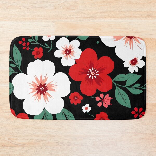 Item preview, Red and white floral pattern designed and sold by Nolan6.