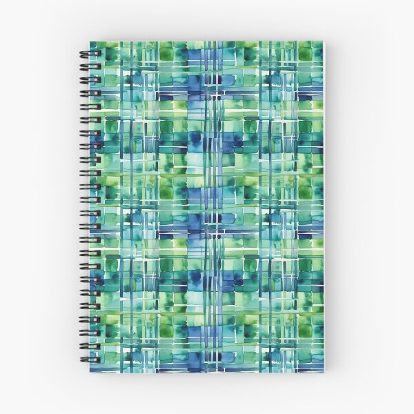 Item preview, Artsy Green And Blue Tartan Scottish Watercolor Pattern designed and sold by Zazizu.