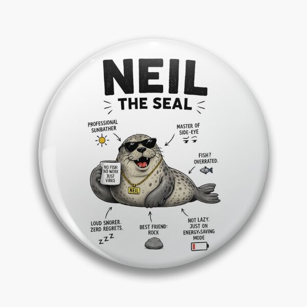 Item preview, Neil the Seal - Seal of Approval Dunalley Tassy Baby Elephant Cute Seals Design designed and sold by DUMEJE.