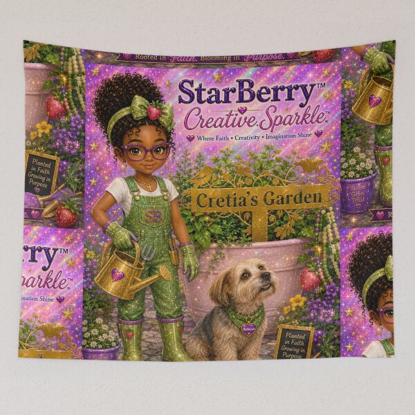 Item preview, StarBerry™ Visits Cretia's Garden designed and sold by Creative Expressions Art.