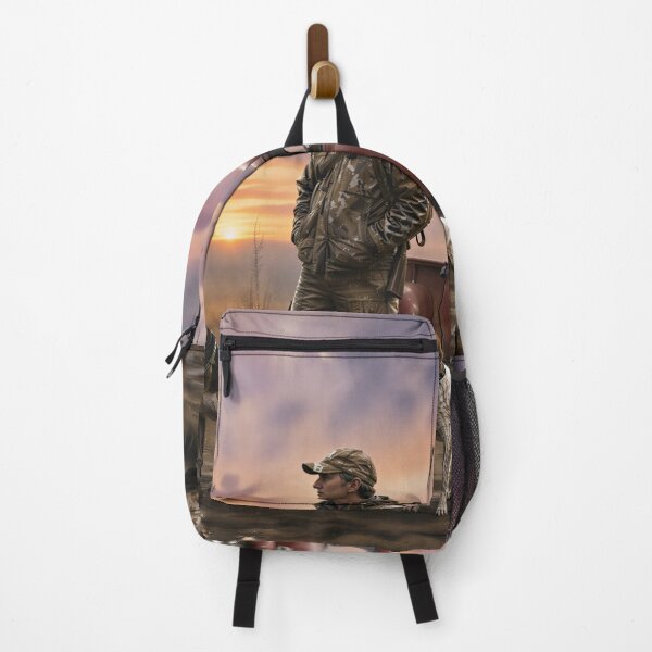 Item preview, Country Hunter with Hounds and Vintage Red Truck at Sunset designed and sold by RebelPawz.