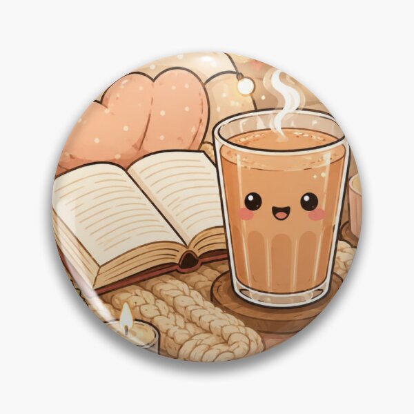 Item preview, Cute Pancake Chef Kitten with Indian Chai Sticker designed and sold by SandudeStudio45.