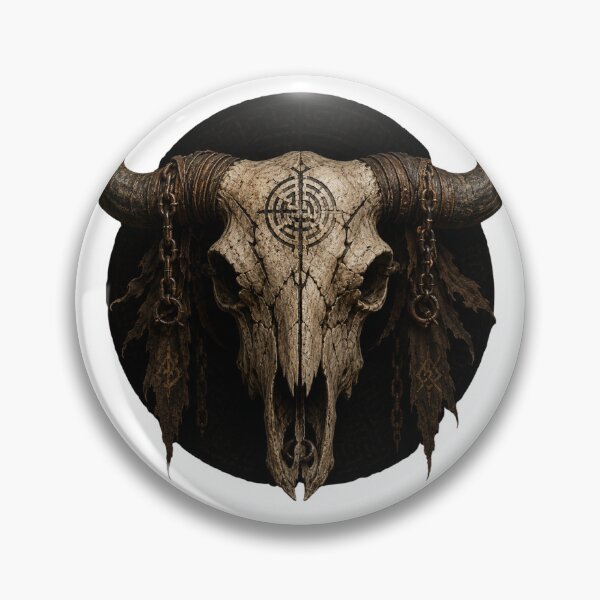 Item preview, Minotaur Skull eerie mythology designed and sold by PatternFly.