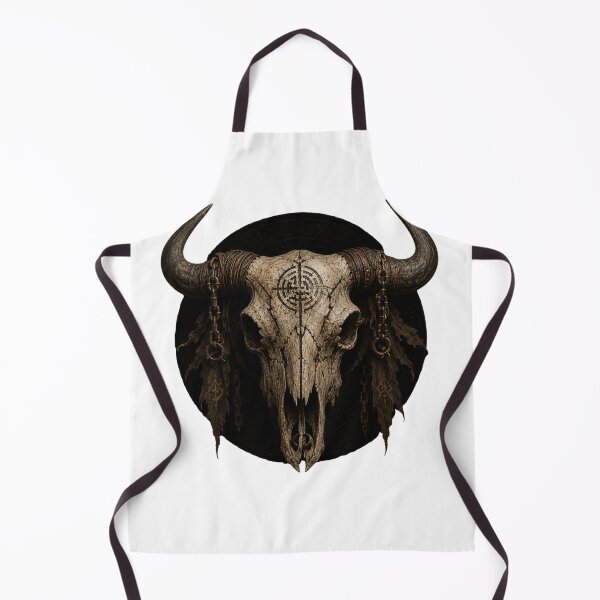 Item preview, Minotaur Skull eerie mythology designed and sold by PatternFly.