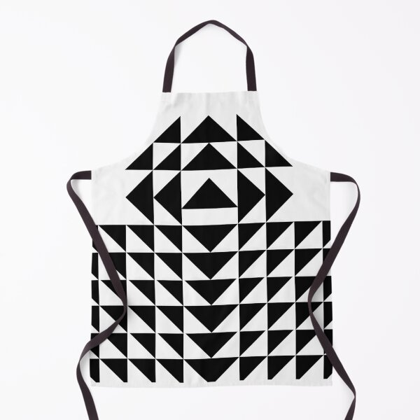 Item preview, Abstract Geometric Triangles Black and White designed and sold by DigitalArtx-com.