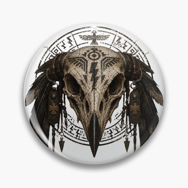 Item preview, Thunderbird Skull eerie mythology designed and sold by PatternFly.