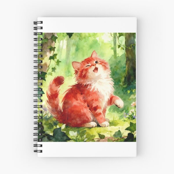 Item preview, Adorable Red Kitten in a Forest designed and sold by Shelley Loewnau-Jones Studio.