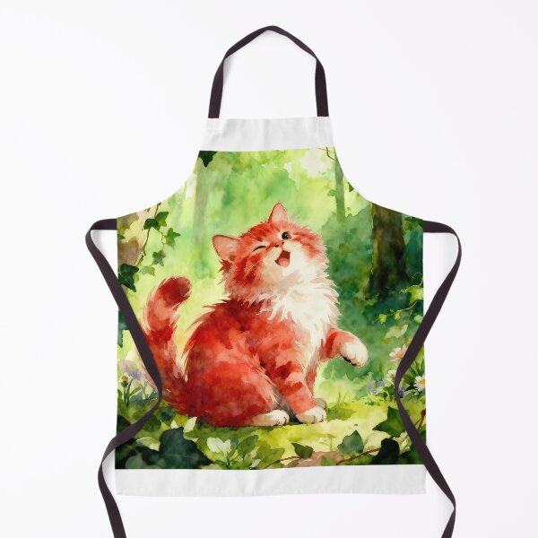 Item preview, Adorable Red Kitten in a Forest designed and sold by Shelley Loewnau-Jones Studio.