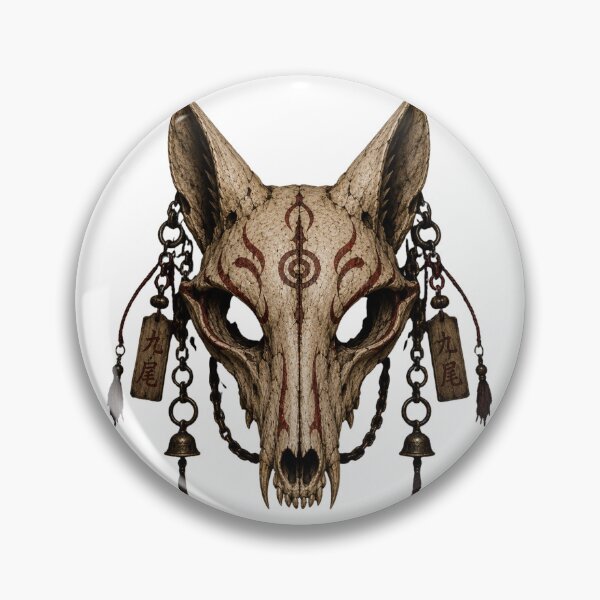Item preview, Kitsune Skull eerie mythology designed and sold by PatternFly.