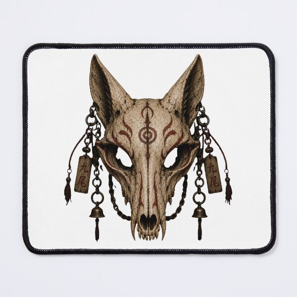 Item preview, Kitsune Skull eerie mythology designed and sold by PatternFly.