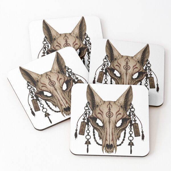 Item preview, Kitsune Skull eerie mythology designed and sold by PatternFly.