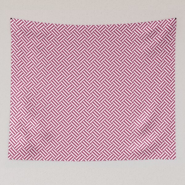 Item preview, Magenta And White Basket Weave Pattern designed and sold by pattern-archive.