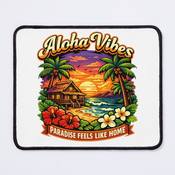 Item preview, Paradise Feels Like Home Aloha Vibes designed and sold by DPBTees70.