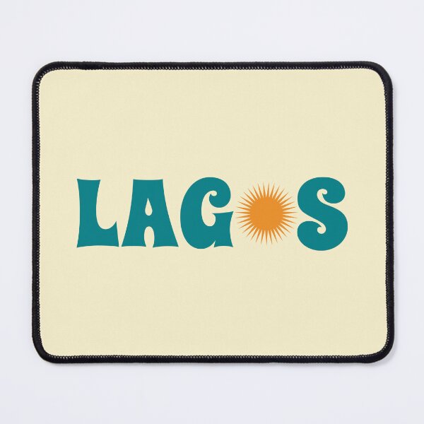 Item preview, Lagos Nigeria | Retro Groovy Sunny Travel Souvenir designed and sold by MammothArt.