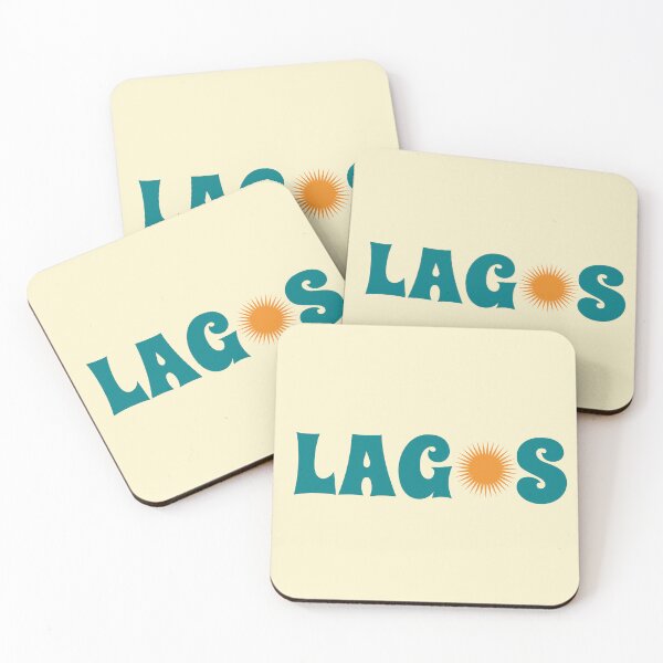 Item preview, Lagos Nigeria | Retro Groovy Sunny Travel Souvenir designed and sold by MammothArt.