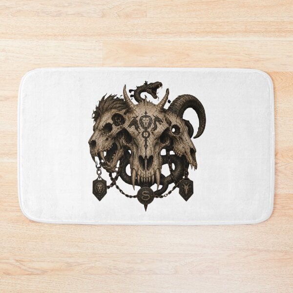 Item preview, Chimera Skull eerie mythology designed and sold by PatternFly.