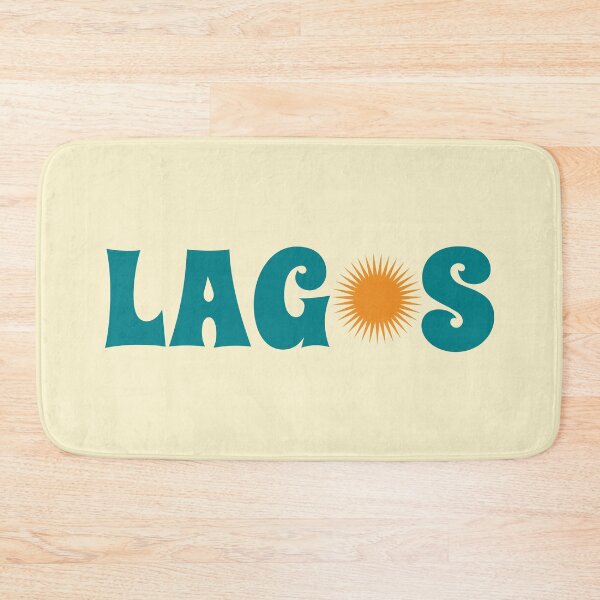 Item preview, Lagos Nigeria | Retro Groovy Sunny Travel Souvenir designed and sold by MammothArt.