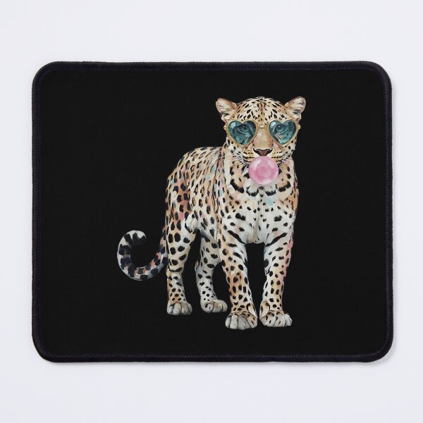 Item preview, Cool Leopard Bubble Gum Sunglasses Watercolor Animal Shirt designed and sold by Doptlavia.