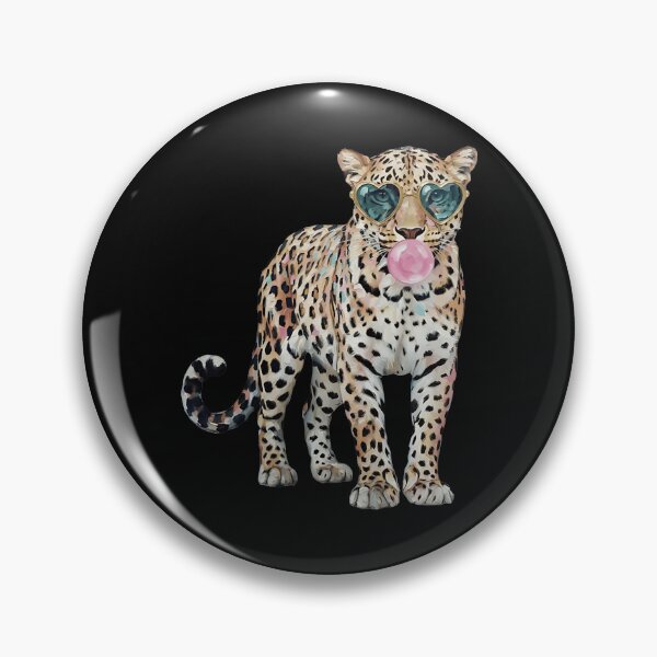 Item preview, Cool Leopard Bubble Gum Sunglasses Watercolor Animal Shirt designed and sold by Doptlavia.