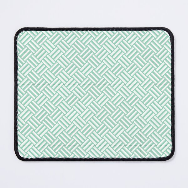 Item preview, Mint And White Basket Weave Pattern designed and sold by pattern-archive.