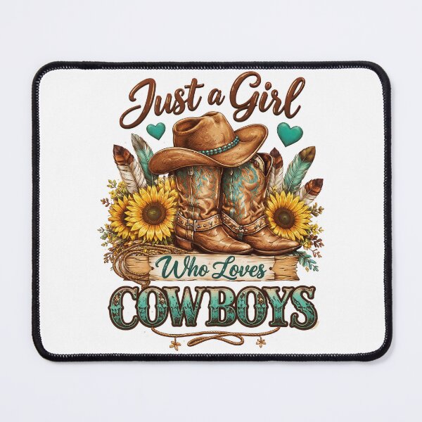Item preview, Just a Girl who love Cowboys designed and sold by ArtPixs.