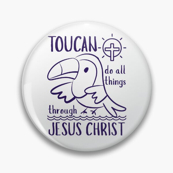 Item preview, Christian Toucan Do All Things Through Jesus Christ Tropical Bird Lover Summer Doodle Funny  designed and sold by Forevermore.