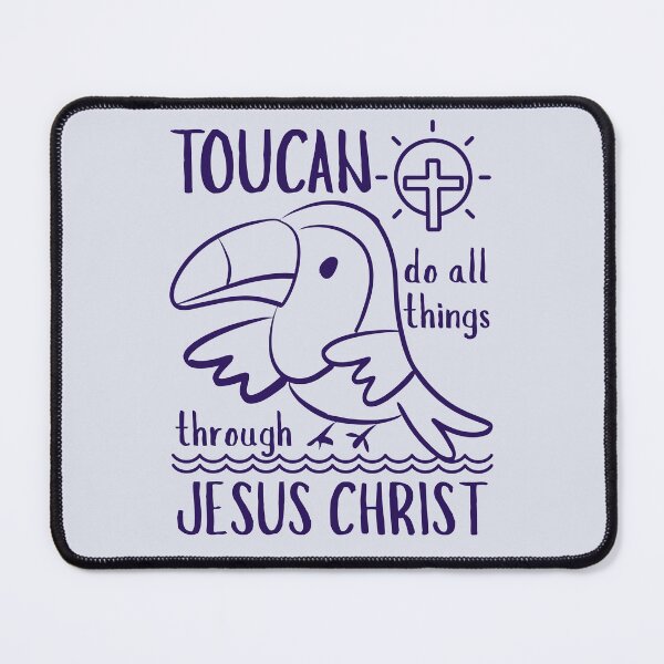 Item preview, Christian Toucan Do All Things Through Jesus Christ Tropical Bird Lover Summer Doodle Funny designed and sold by Forevermore.