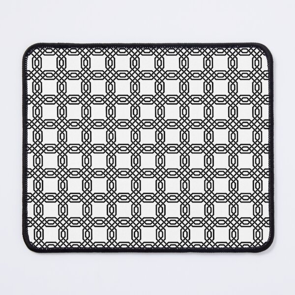 Item preview, Elegant Geometric Lattice Pattern Black and White designed and sold by DigitalArtx-com.