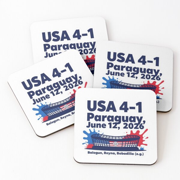 Item preview, USA Historic Victory – 4–1 vs Paraguay (2026) Commemorative Collection designed and sold by ROVVI.