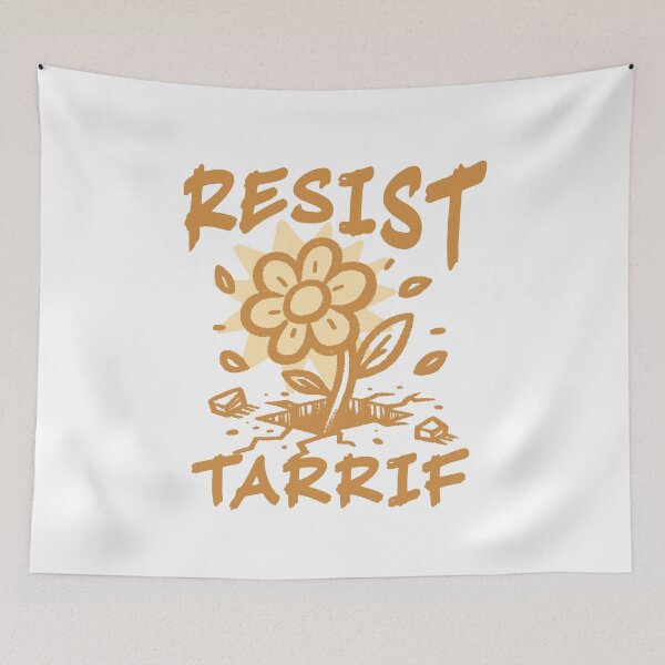 Item preview, Resist Tariff Flower Breaking - Anti Trump designed and sold by drchzak.