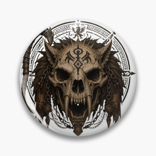 Item preview, Manticore Skull eerie mythology designed and sold by PatternFly.
