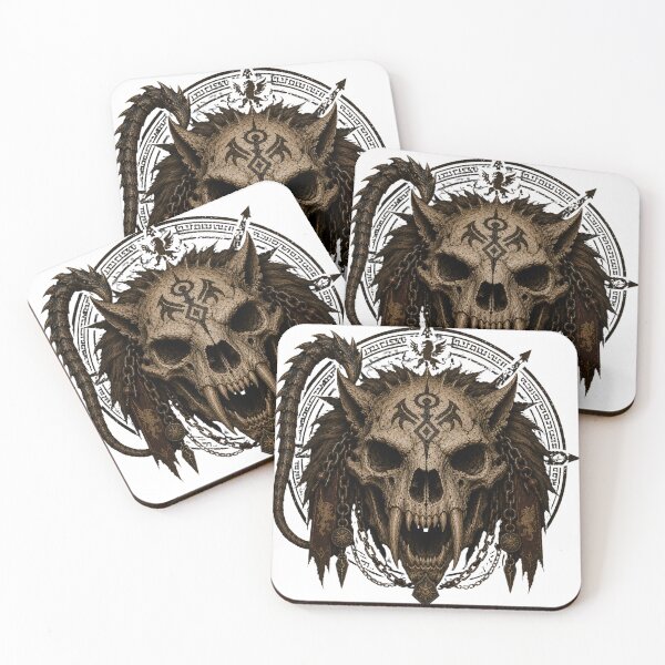 Item preview, Manticore Skull eerie mythology designed and sold by PatternFly.