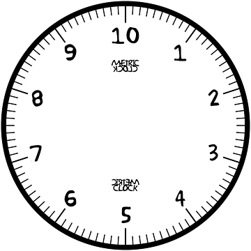 Artwork thumbnail, Metric Clock (Black/Yellow Fun Font) [Roufxis-Rb] by RoufXis