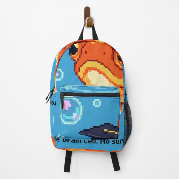 Item preview, One Brain Cell No Survival Instinct Great Vibes Pixel Goldfish Graduation Design designed and sold by Arobinoz.