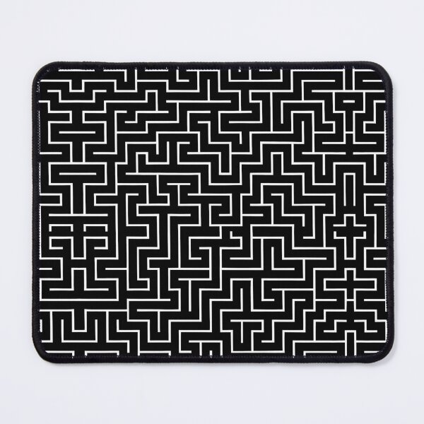 Item preview, Abstract Geometric Maze Pattern Black and White designed and sold by DigitalArtx-com.