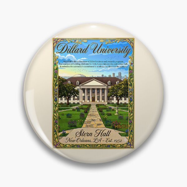 Item preview, Science in Symmetry Dillard University Stern Hall Illustration designed and sold by EvergreenPark - Tee Studio.
