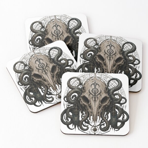 Item preview, Kraken Skull eerie mythology designed and sold by PatternFly.