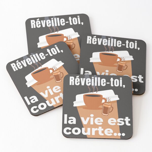 Item preview, 3 cups of steaming coffee, wake-up call designed and sold by JulyDulac.