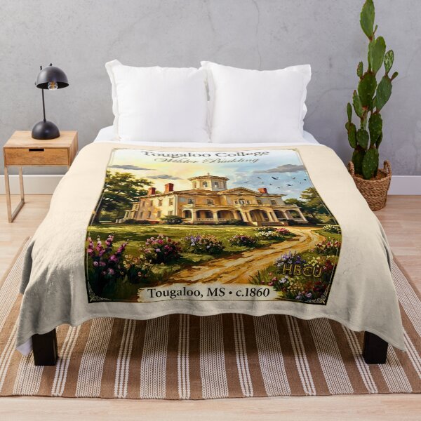 Item preview, Historic Southern Mansion Vintage Oil Painting designed and sold by EvergreenPark - Tee Studio.