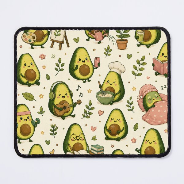 Item preview, Cute Avocado love Pattern  Seamless Pattern Fruit Print designed and sold by Aramdesing.