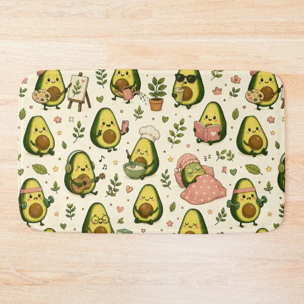 Item preview, Cute Avocado love Pattern  Seamless Pattern Fruit Print designed and sold by Aramdesing.