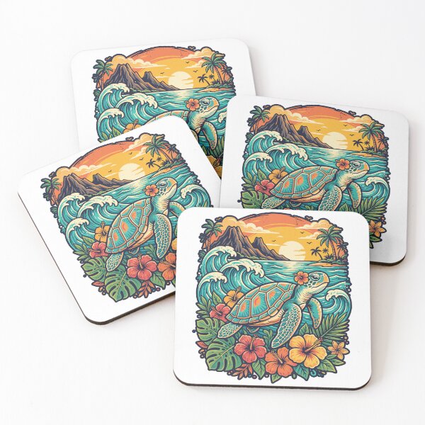 Item preview, Tropical Sea Turtle Hawaiian Sunset Ocean Paradise designed and sold by ArtTodayShop.