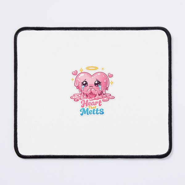 Item preview, Heart That Melts | Cute Kawaii Melting Heart Sticker designed and sold by FAZ-DESIGNS.