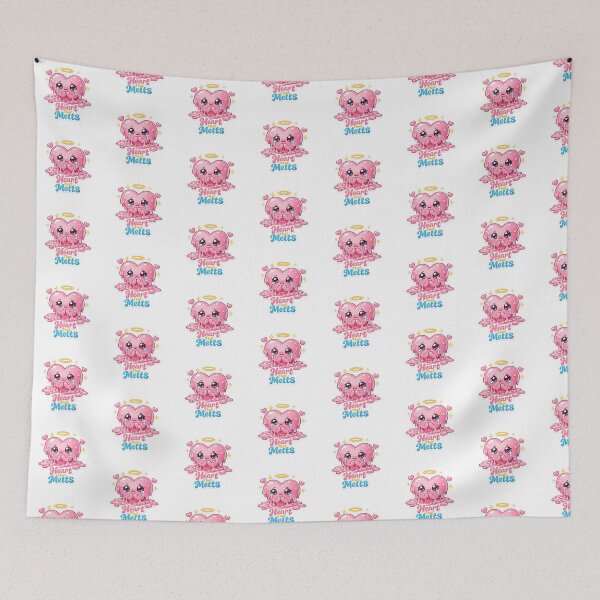 Item preview, Heart That Melts | Cute Kawaii Melting Heart Sticker designed and sold by FAZ-DESIGNS.