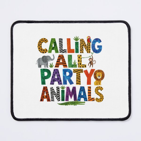 Item preview, Calling All Party Animals Colorful Typography designed and sold by Zazizu.